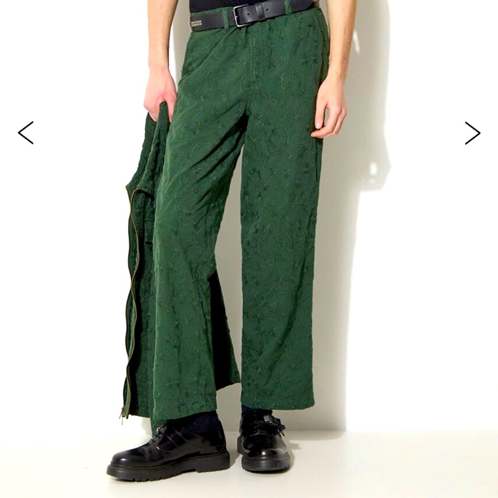 Corridor 36 flower textured pants